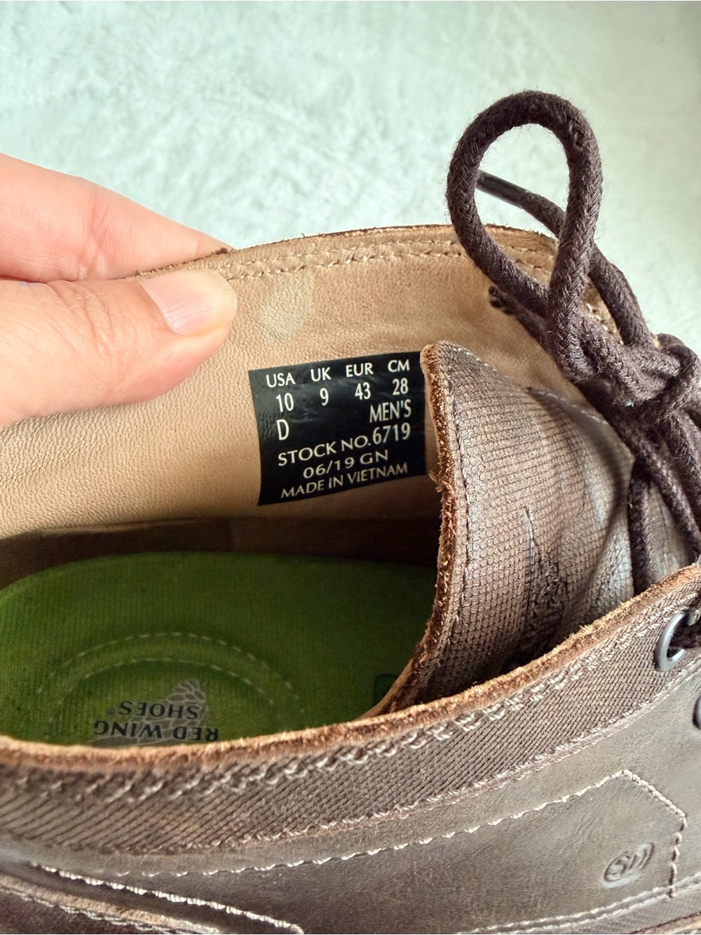 Red Wing Shoes Brown Leather Men's Chukka Cross Lite Safety Toe Size 10 D - Picture 12 of 13